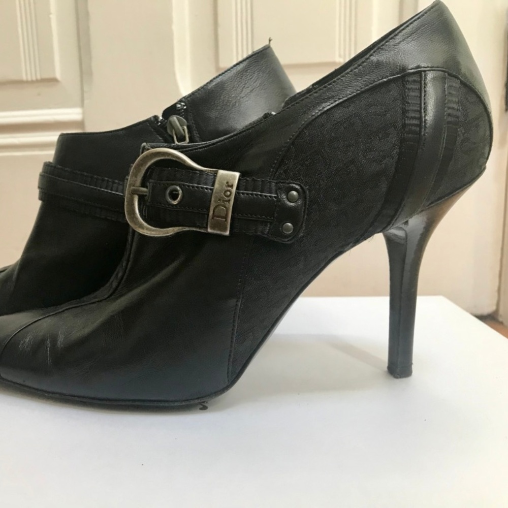 Dior Black Leather Booties - Picture 2 of 7